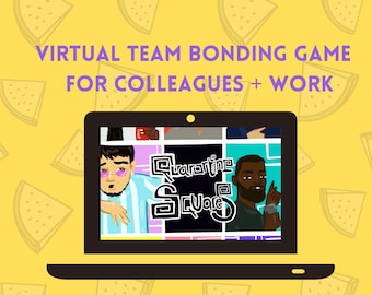 Virtual Team Bonding Activity - Quarantine Squares - Online Game party - 8 - 20+  colleagues/employees /friends (Zoom/ Video Conferencing)