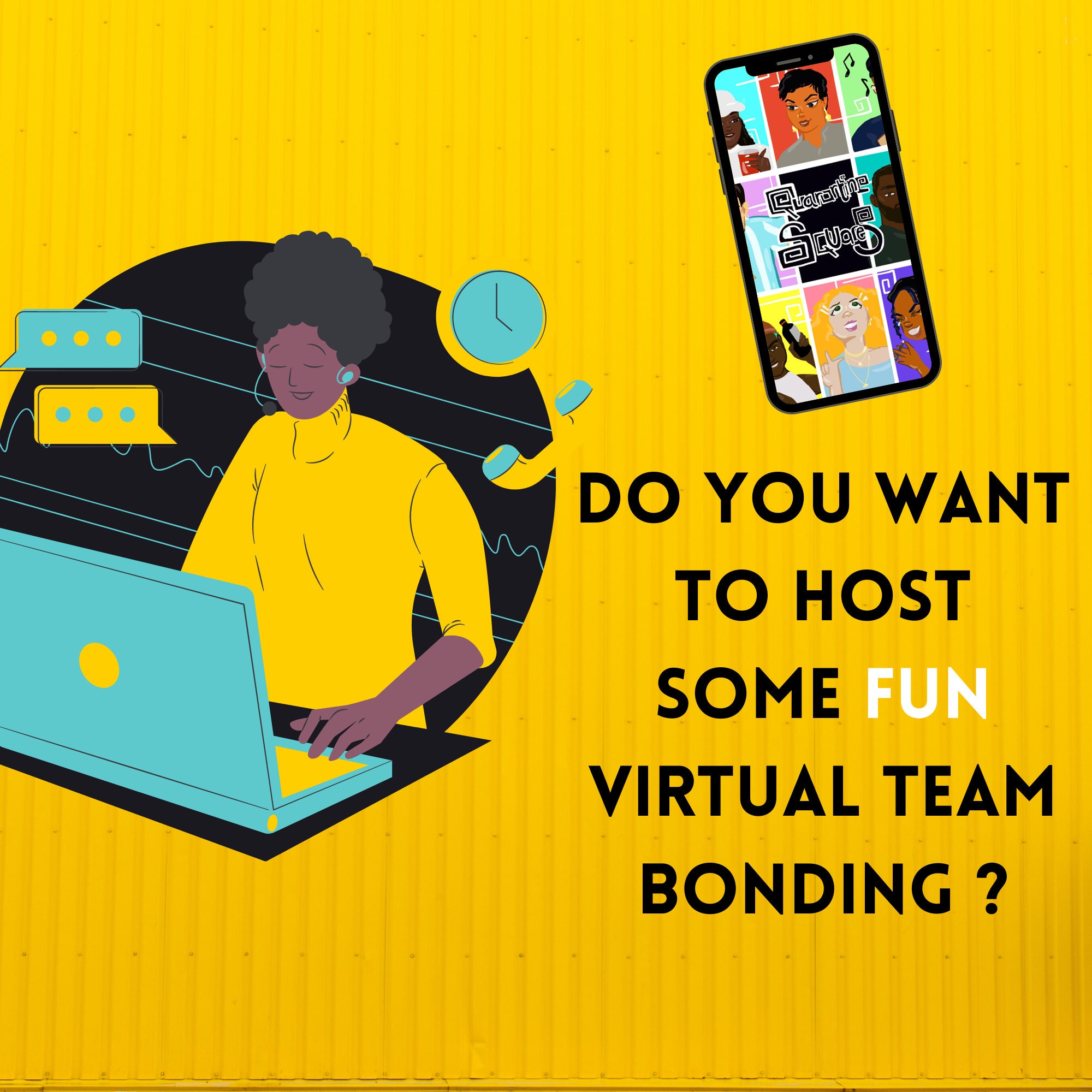 Virtual Team Bonding Activity Quarantine Squares Online Game Party 8 20