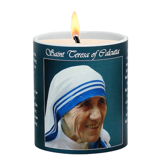 SUBLIM-ART Praying Candle depicting Mother Teresa (11 Oz)
