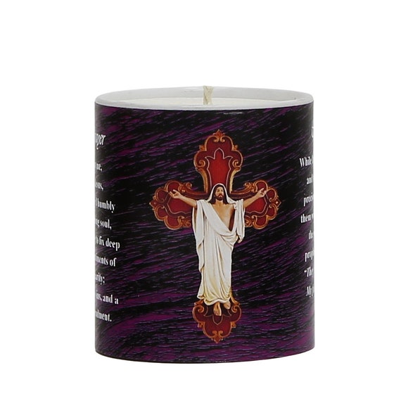 SUBLIM-ART The Easter Crucifix Prayer Candle (11 Oz)