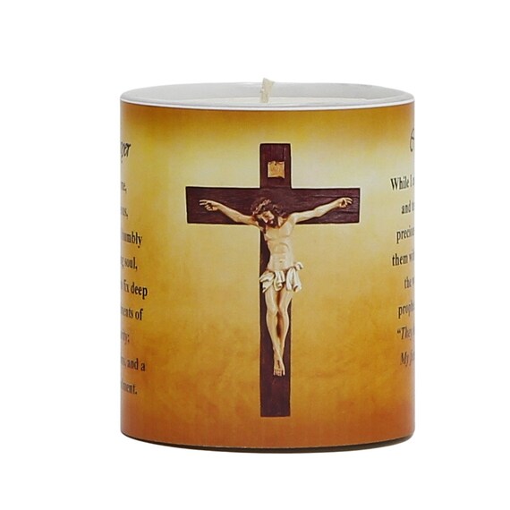 SUBLIM-ART The Crucifix Prayer Candle (11 Oz)