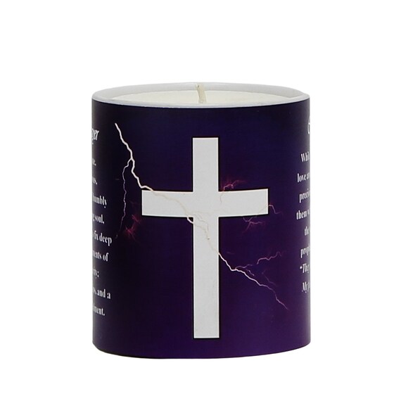 SUBLIM-ART The Easter Crucifix Prayer Candle (11 Oz)