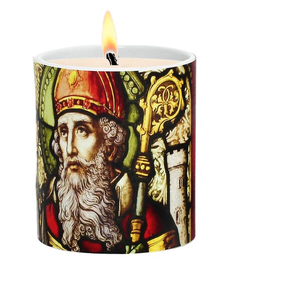 SUBLIM-ART Praying Candle depicting St. Patrick (11 Oz)
