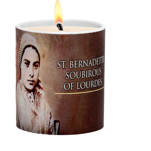 SUBLIM-ART Saint Bernadette Praying Candle (11 Oz)