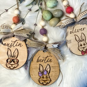 Personalized Easter Basket Tag | Kids Easter Basket | Easter Basket Stuffer | Custom Kids Easter Basket | Egg Tag | Personalized Easter