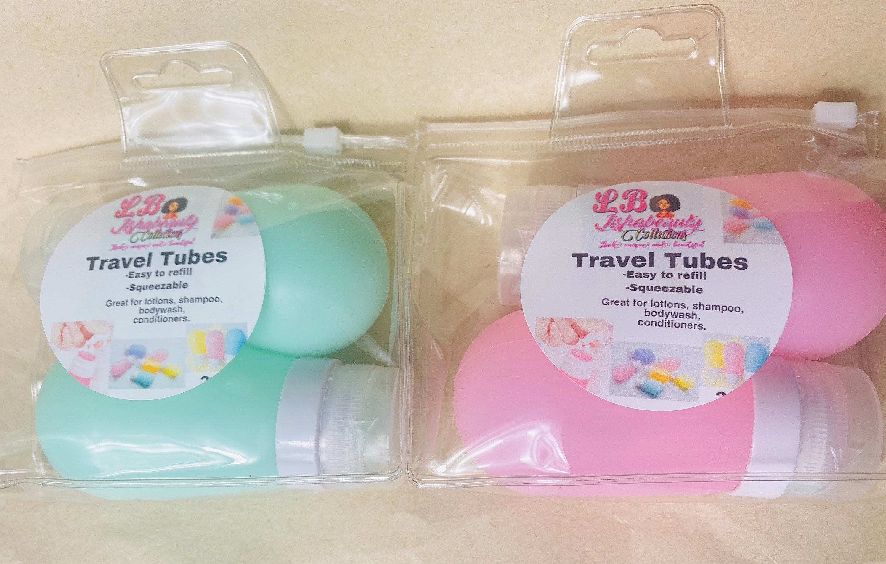 Travel tubes Reusable Squeezable and Refillable container Etsy