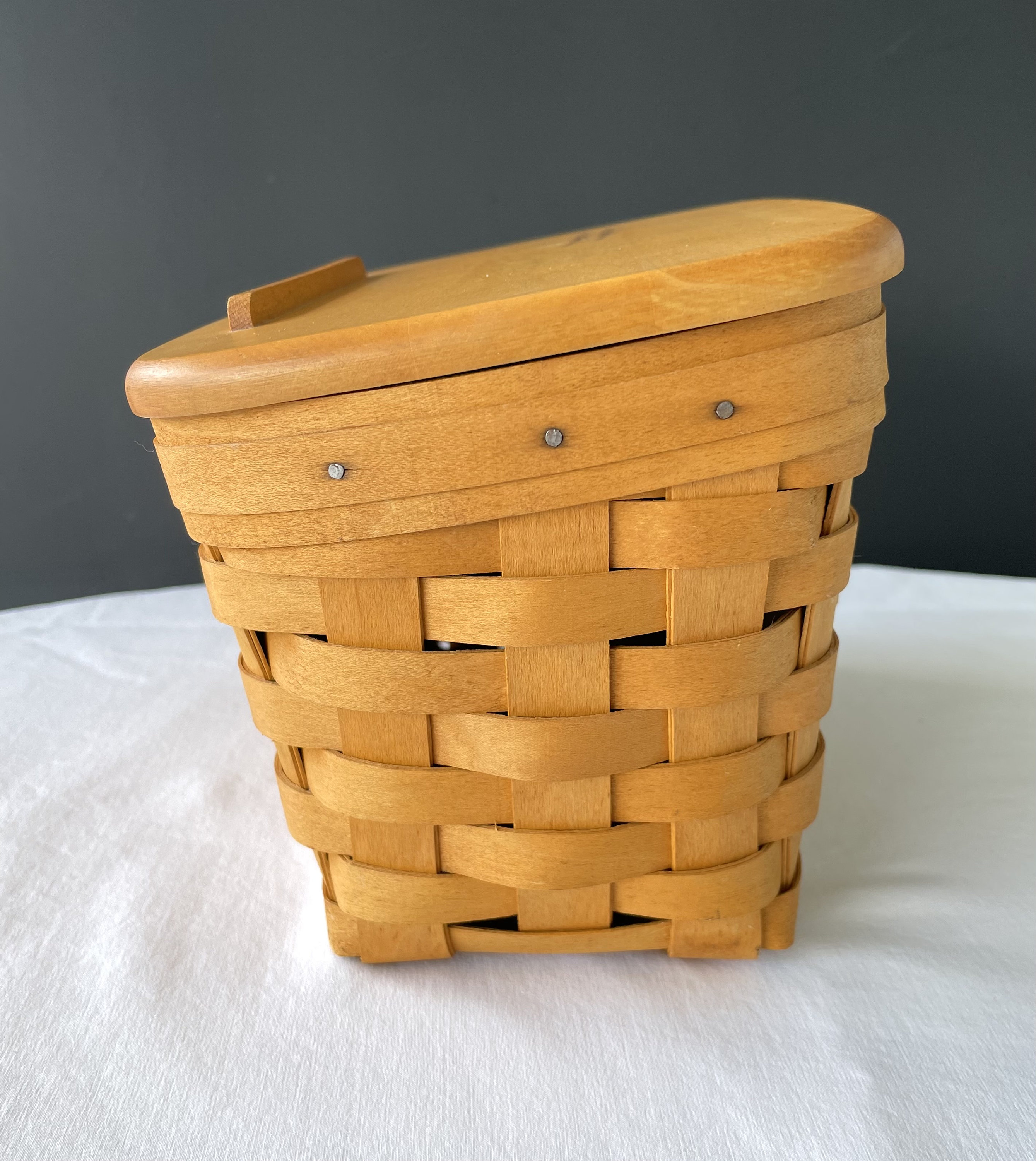 Vintage Longaberger 1997 4x6 Recipe Card Postcard Basket Woodcrafts