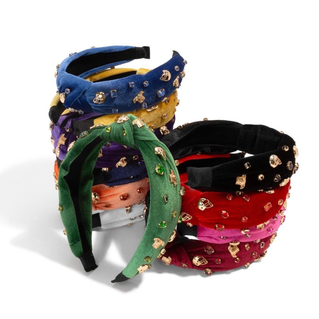 Value Headband Gameday College Set Amazon.com : ARATLENCH Game Day Sequin Headband Football  main image 4