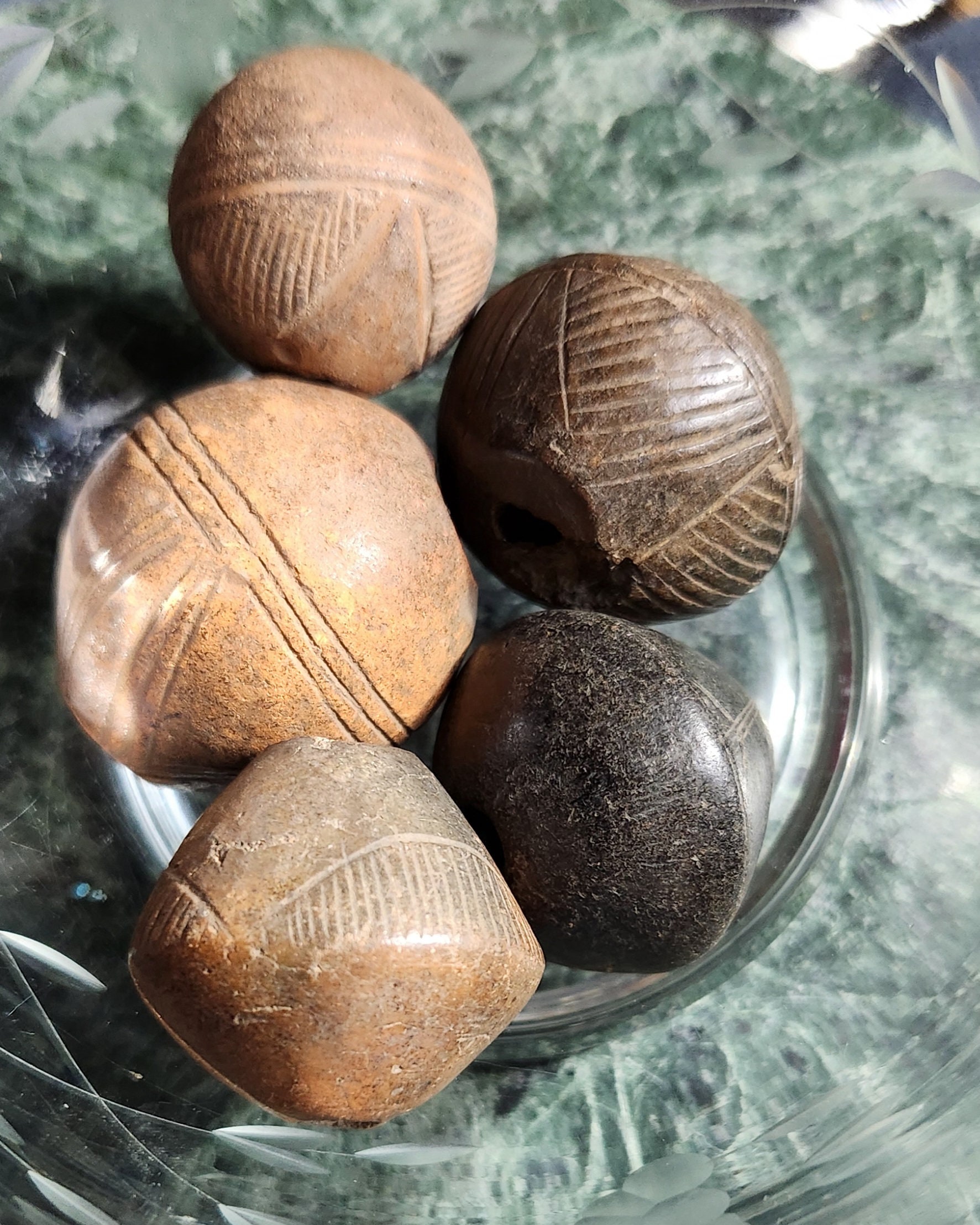 5 Antique/vintage Old Mali Whorl Spindle Clay Beads Etsy