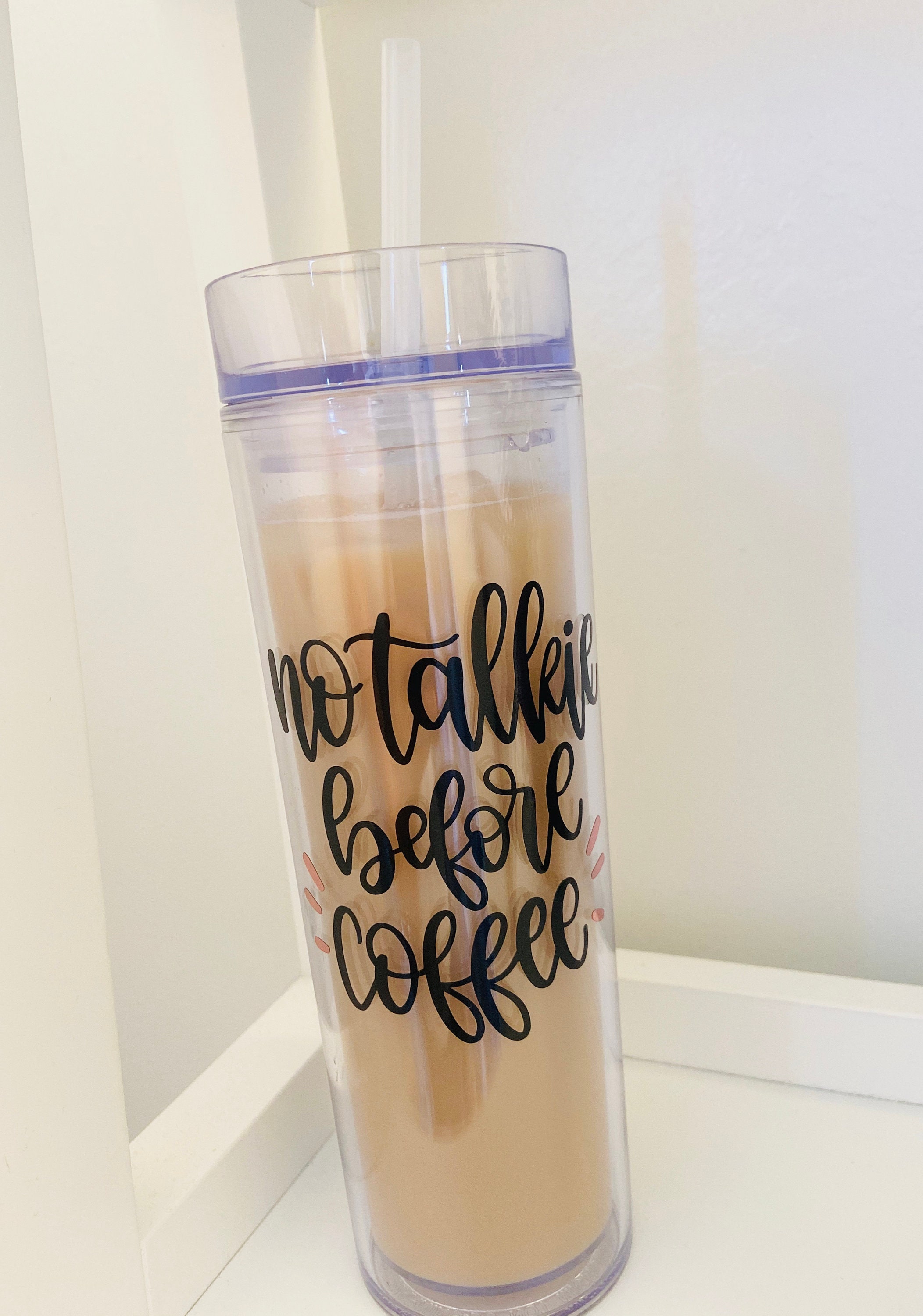 Iced Coffee Tumbler Etsy