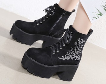 black owned platform shoes