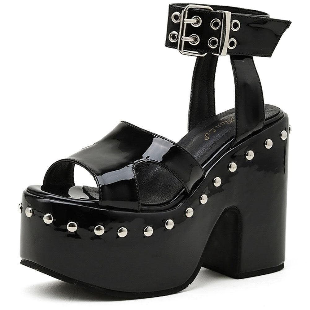 Gothic Sandals Gothic Shoes Goth Platform Sandals Goth - Etsy UK