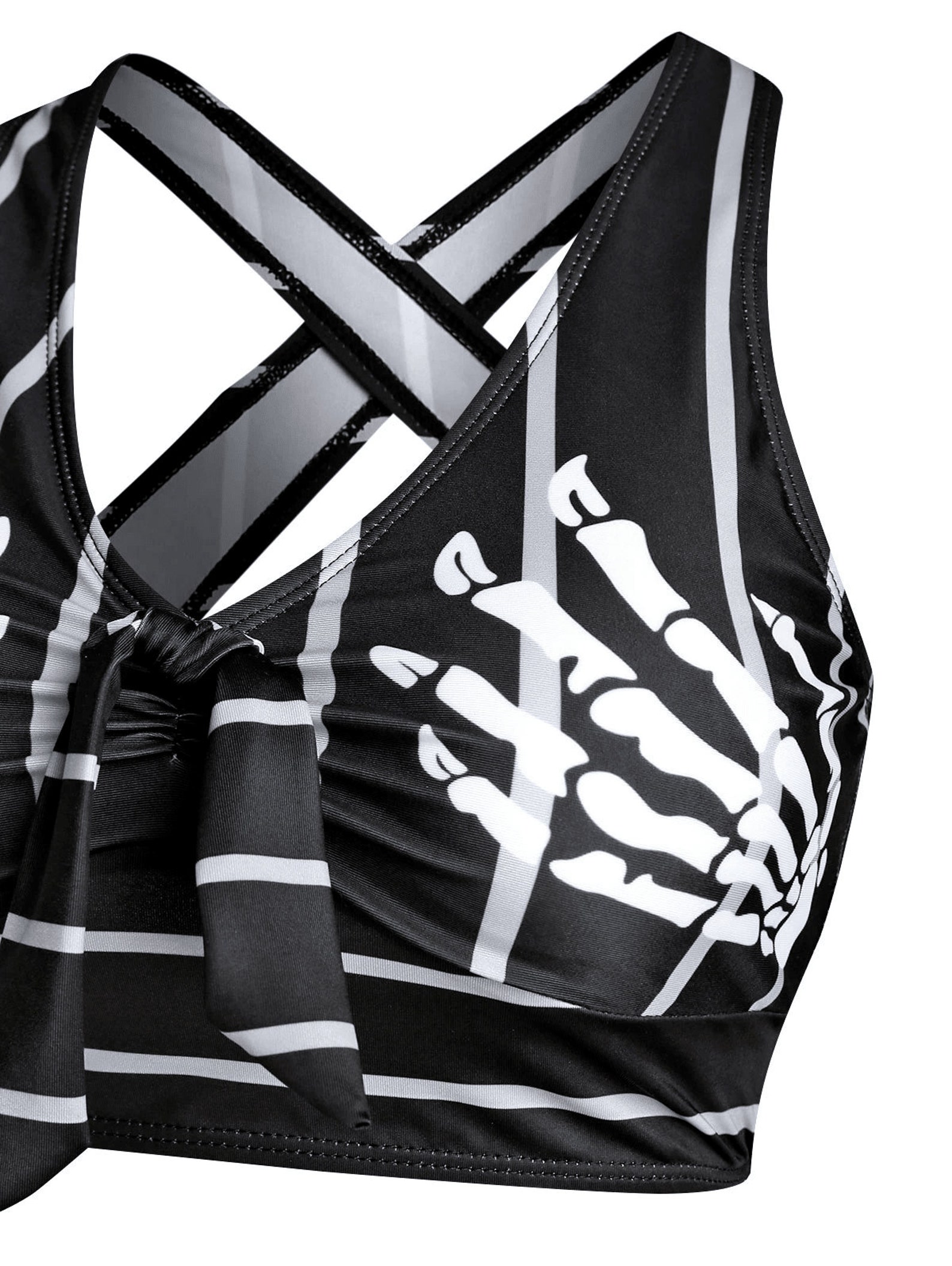 Gothic Swimsuit Plus Size Skeleton Swimsuit Goth Swimwear Etsy