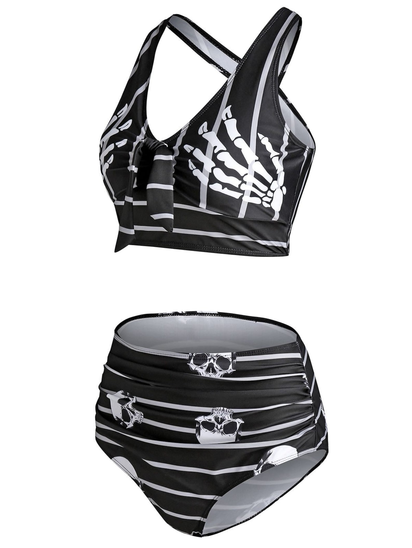 Gothic Swimsuit Plus Size Skeleton Swimsuit Goth Swimwear Etsy