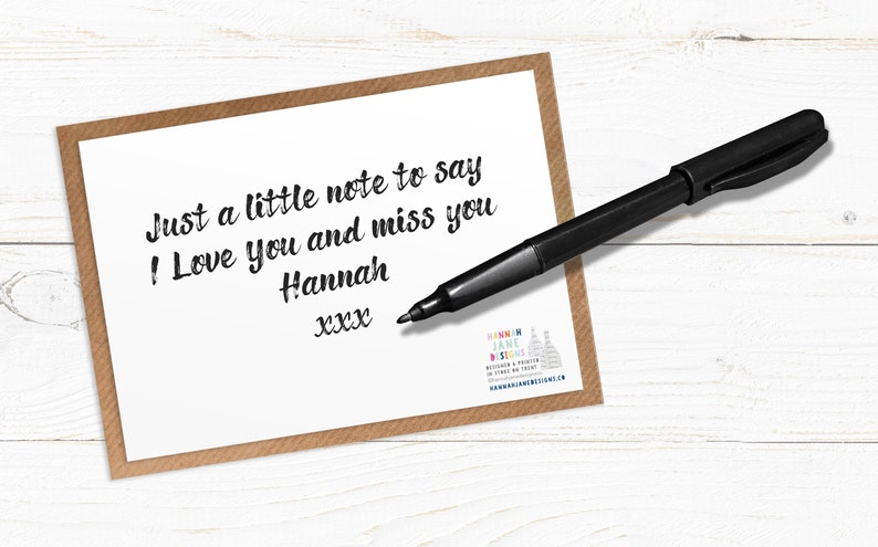 Rainbow Postcards and Envelopes Pack of 4 Miss you cards. Cute pack of postcards