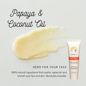 Papaya Coconut Oil Lip & Face Balm
