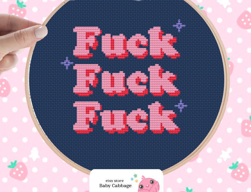 Snarky Cross Stitch Rude Cross Stitch Subversive Cross Etsy