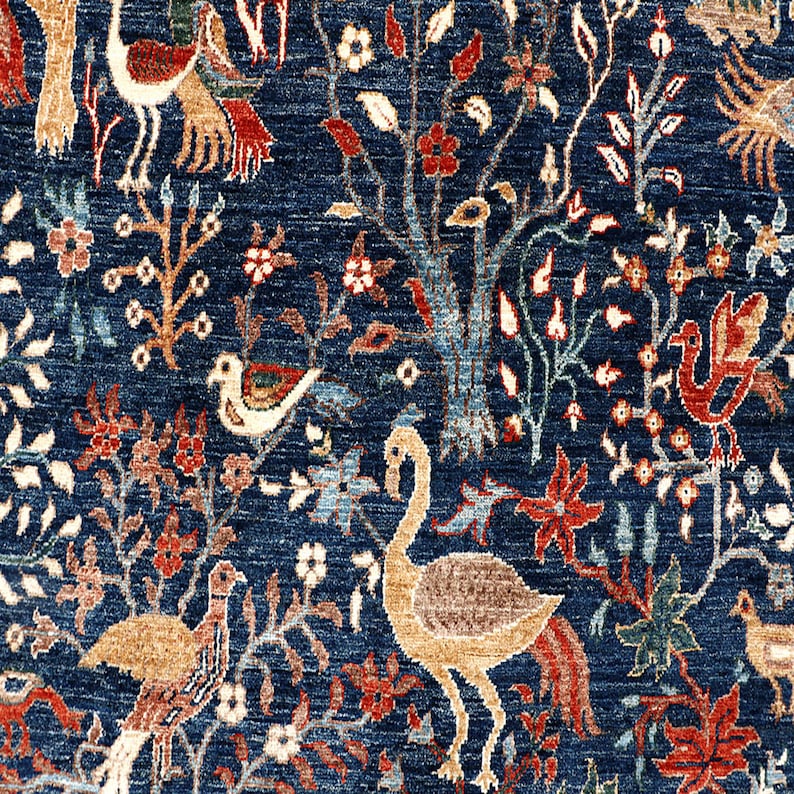 Buy Turkish Oriental Rug 9x12 Ft Antique Hall Rug Silk Wool Online in