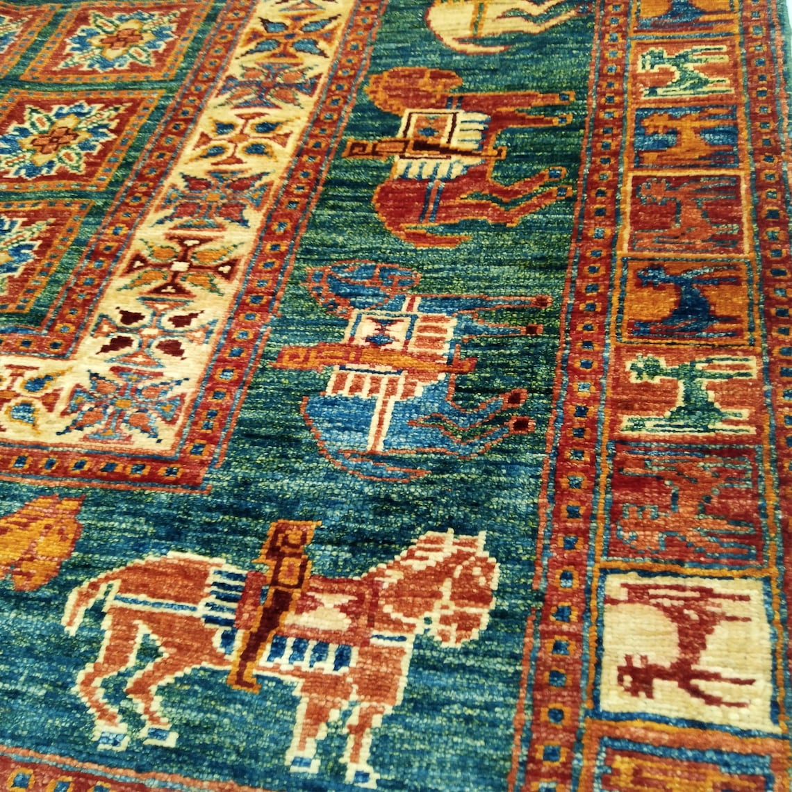 Handmade Turkish Rug 4X6 Ft' Wool Area Rug Living Room Etsy