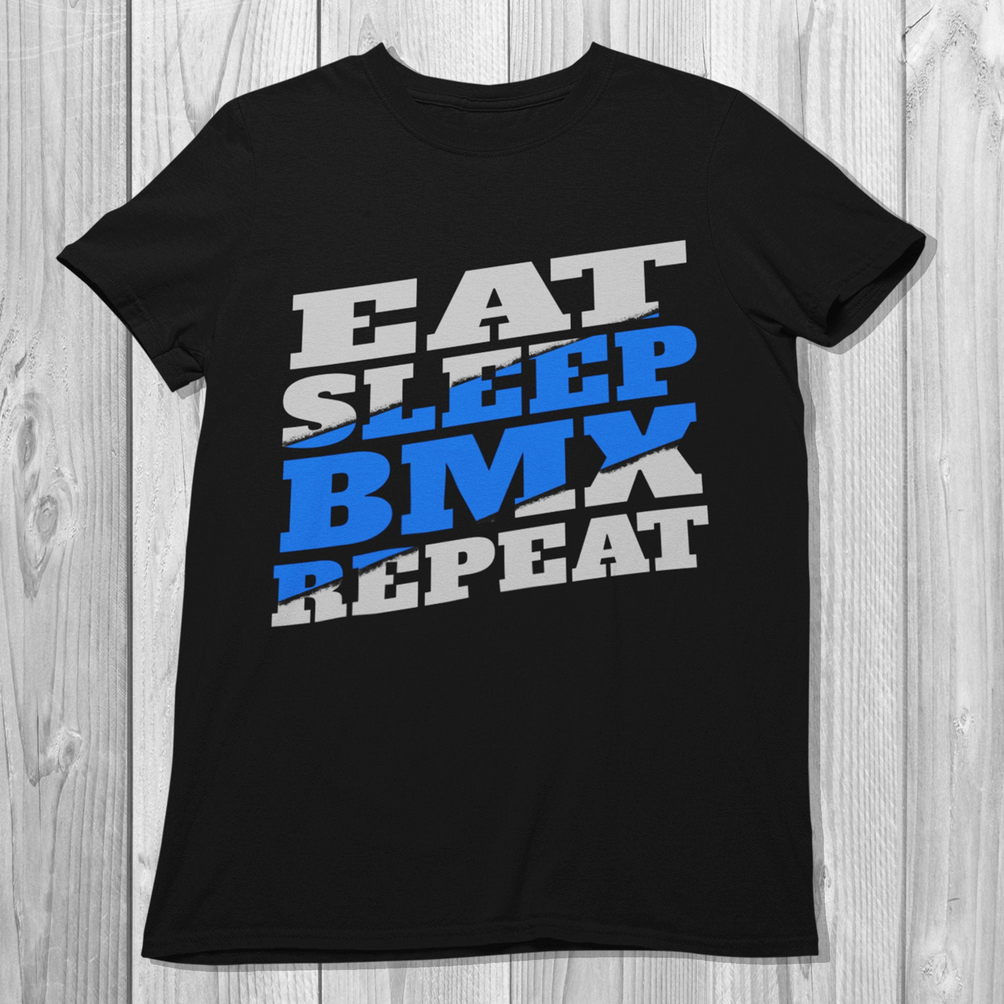 Inktastic BMX Biking Motocross Eat Sleep BMX Repeat Boys Or Girls Baby Bodysuit