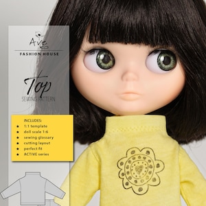 TOP PDF Wzór do szycia lalek. Wzór do szycia ubrań Blythe Doll do pobrania w wersji cyfrowej. wzór do szycia bluzki i kurtki dla lalek. Wzór do szycia ubrań Blythe.