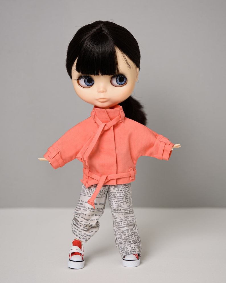 Blythe Doll Digital Download pdf Blythe clothes pattern. doll sewing pattern BLYTHE JACKET Sewing Pattern TUTORIAL