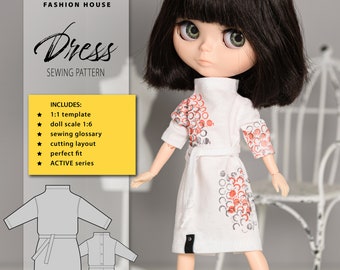 BLYTHE PUPPENKLEID Schnittmuster. Blythe Puppenkleidung Schnittmuster Digital Download pdf. Puppen Schnittmuster. Blythe Kleidung Schnittmuster.
