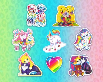 Lisa Inspired Holographic Stickers – 00s Nostalgia Decals
