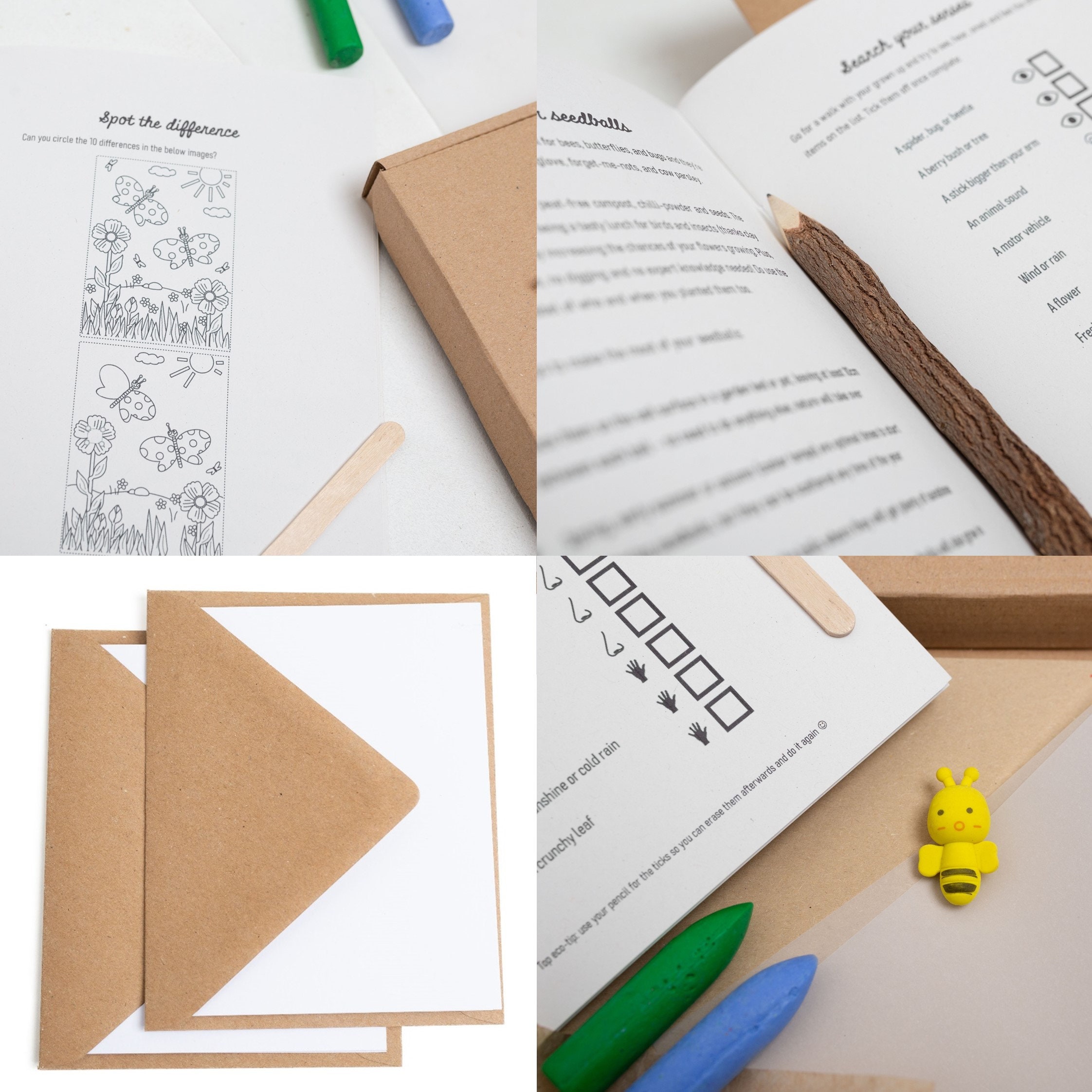 Kids Eco-friendly Nature Activity Pack With Year-round Seed | Etsy