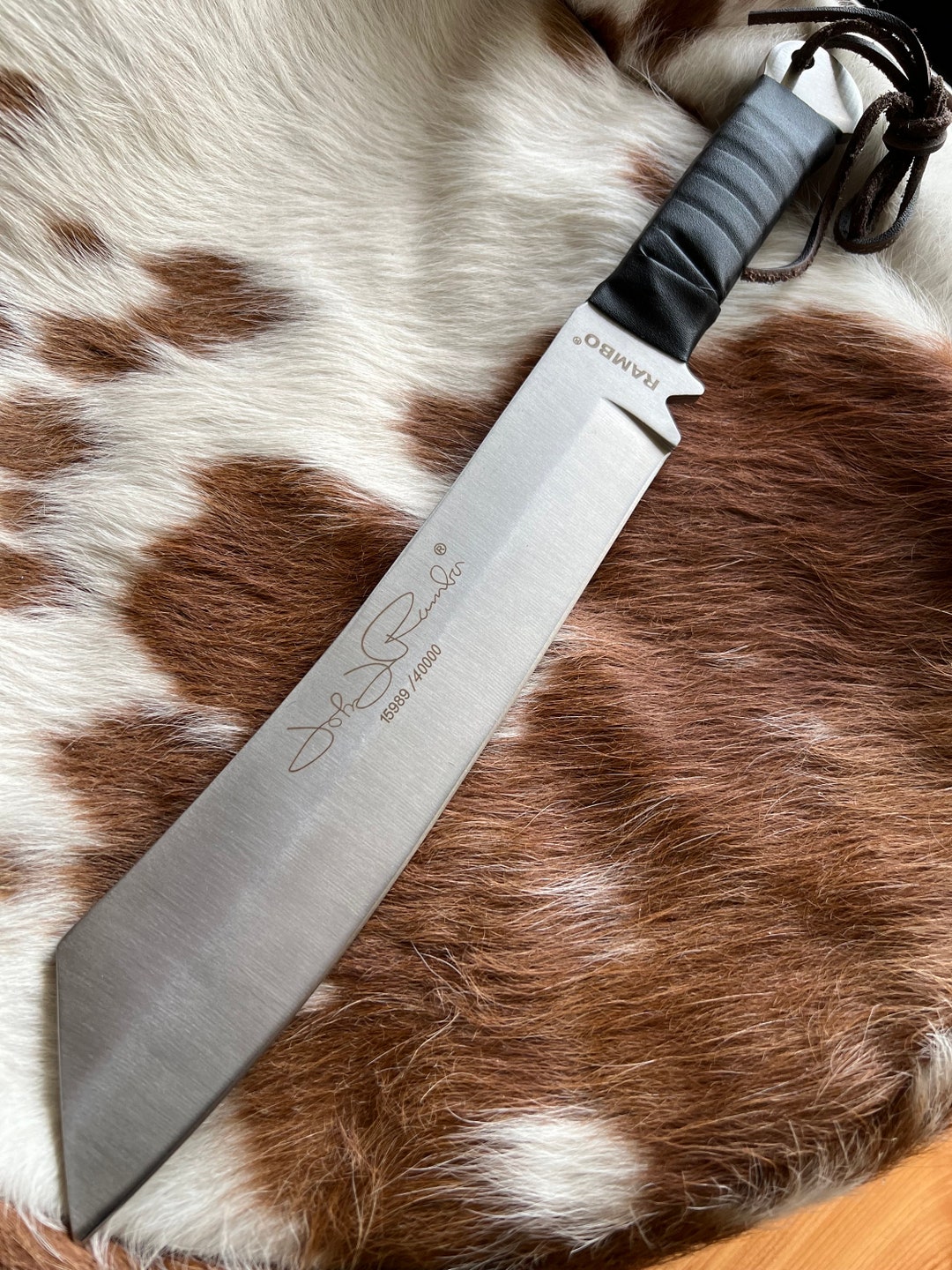 Rambo IV ナイフ 公式ライセンス New Master Cutlery Rambo IV Limited Edition Hunting Knife - Etsy