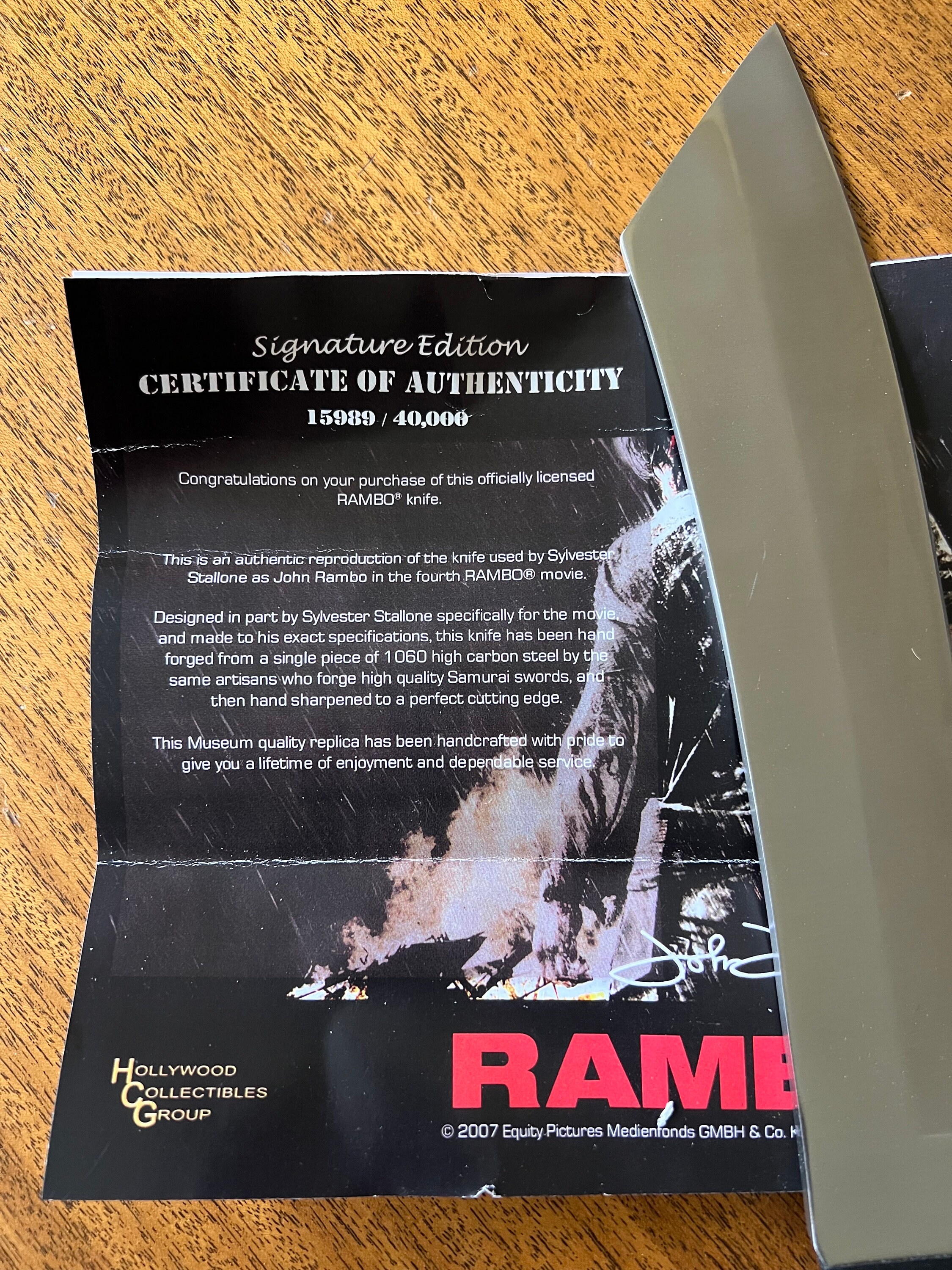 New Master Cutlery Rambo IV Limited Edition Hunting Knife - Etsy