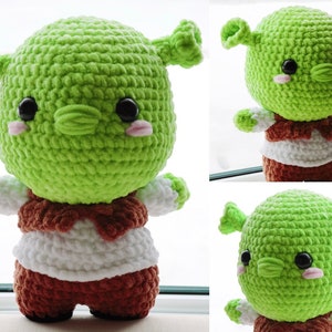 Crochet Pattern Ogre (Jumbo), Amigurumi Tutorial in English, PDF Download