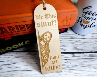 Spicy Smut Birch Bookmark, Peeking Jesus, Booktok Reader Gift