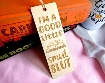 Engraved Birch Bookmark, Spicy Book Club Gift, Booktok