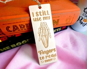 Engraved Birch Bookmark, Spicy Smut Reader Gift, Booktok, Book Club