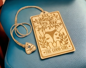 Good Girl Tarot Bookmark, Birch Wood Ouija Charm, Booktok Gift