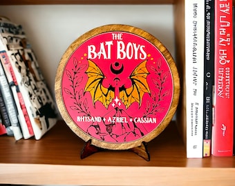 Bat Boys ACOTAR Wooden Sign, Rhysand, Azriel, Cassian Shelf Sitter