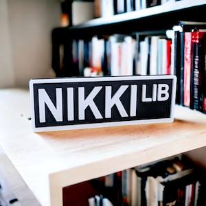 Library Street Sign Bookshelf Sign Personalized Color 3D Printed Bookish Decor for Book Nook, Book Lover Gift, and Reader Gift image 9