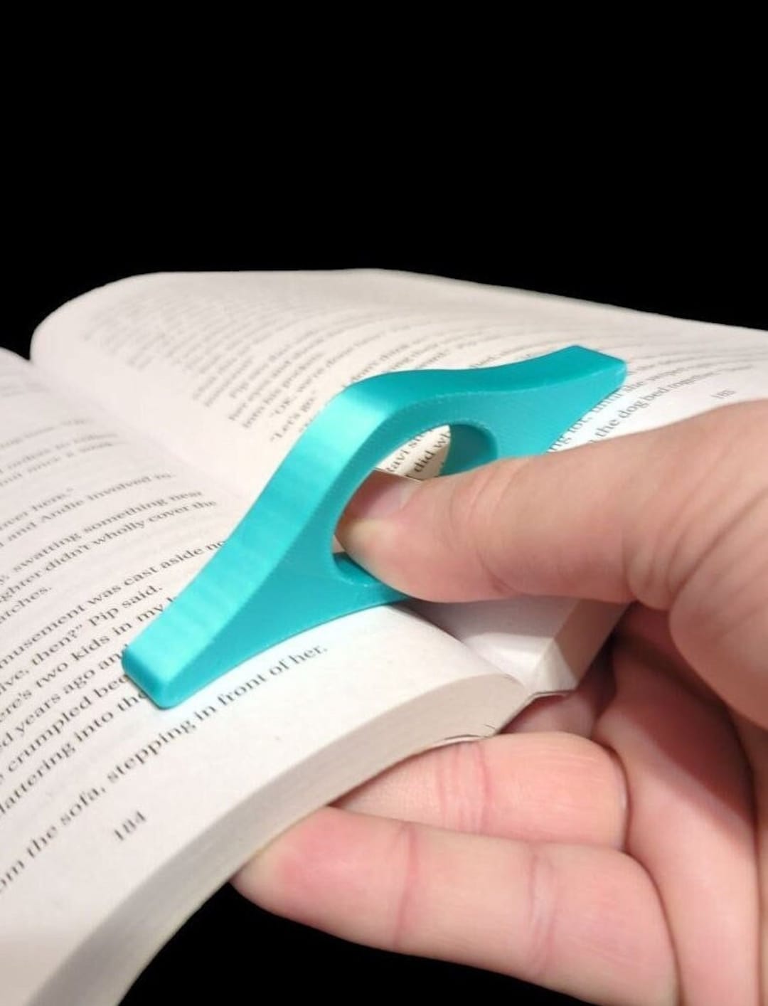Thumb Saver One Handed Book Holder With Ergonomic Page Holding Contour