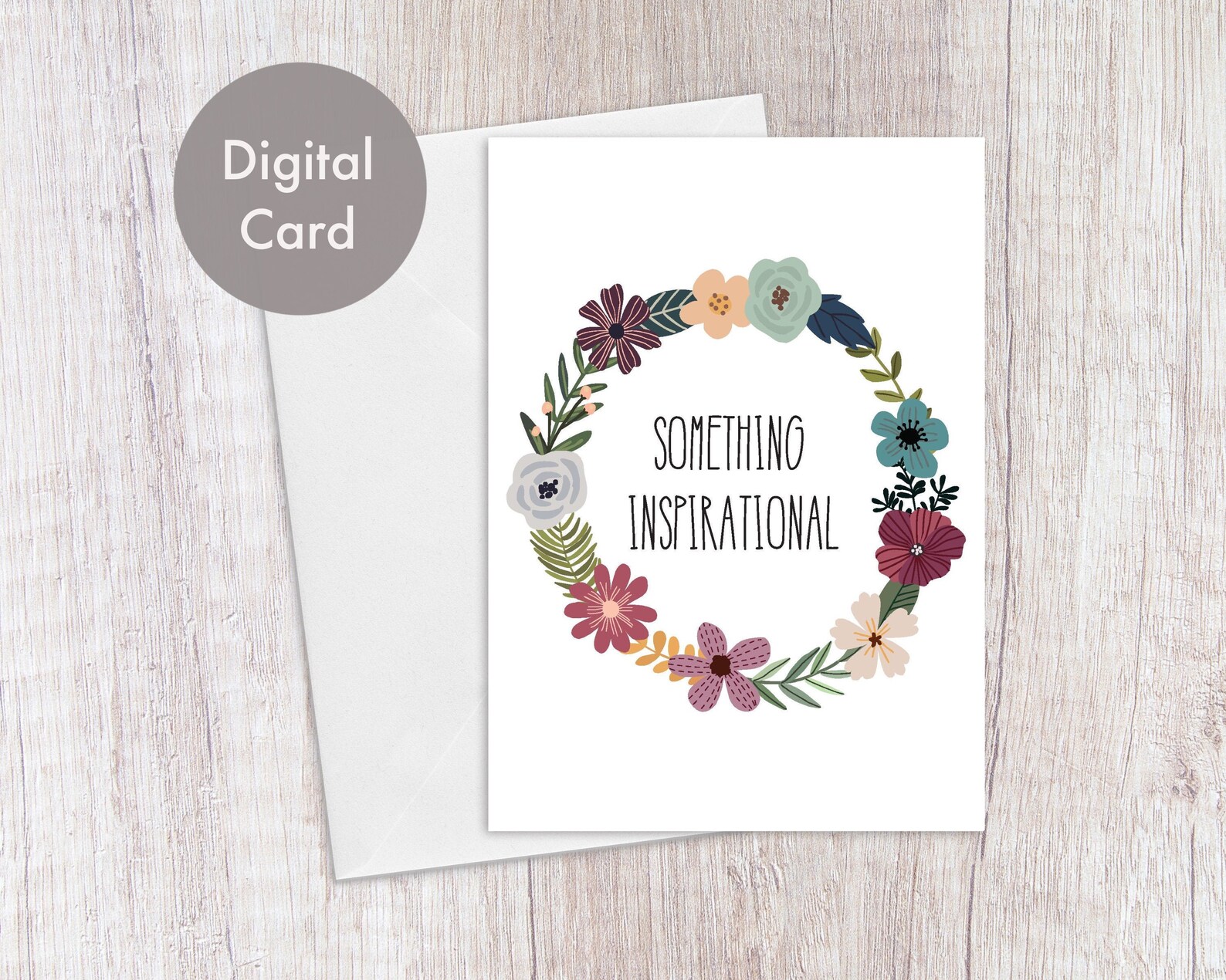 Printable Just Because Card for Her Encouragement Cards Etsy