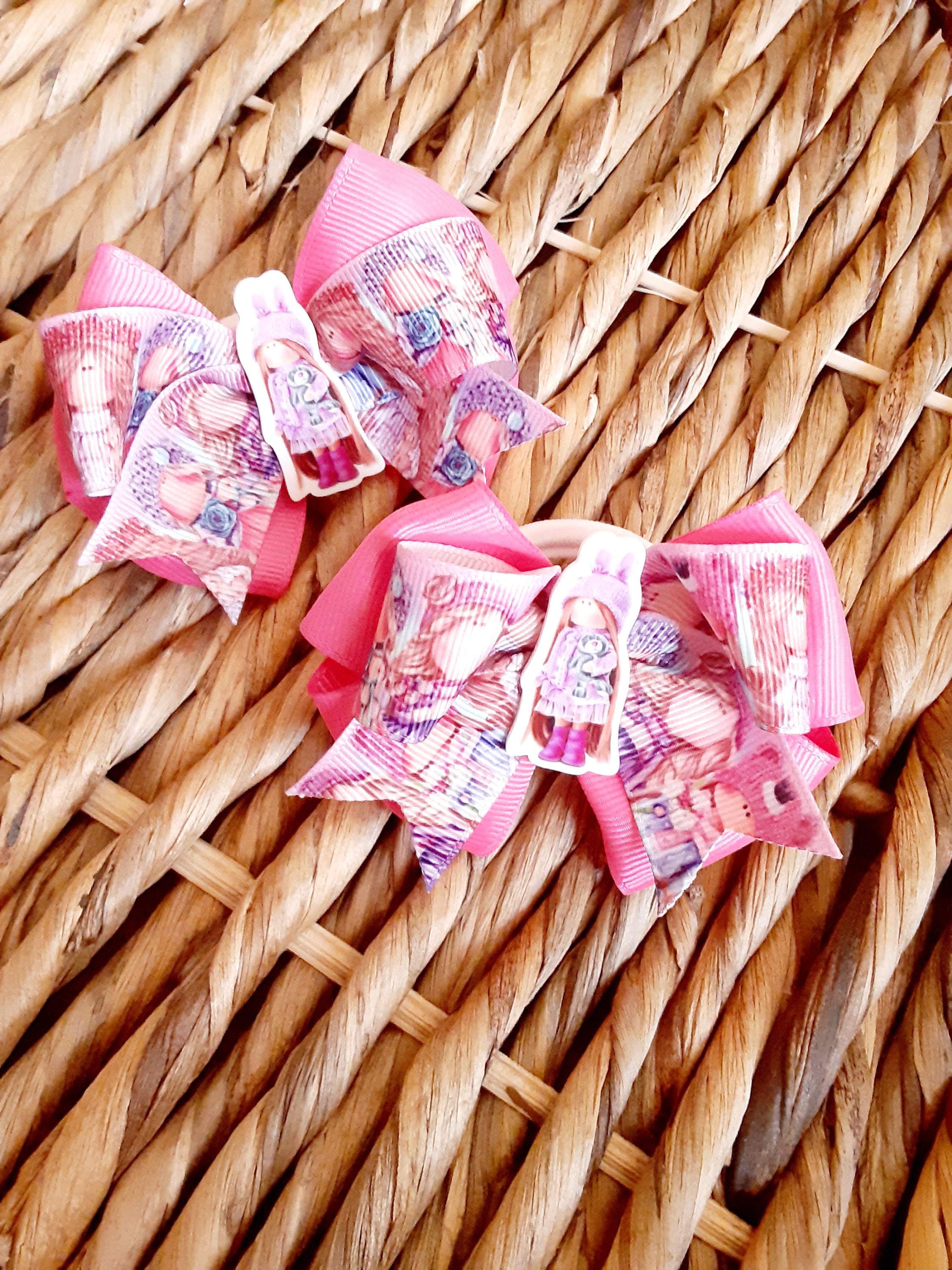 Ribbon hair bow Floral headband Ribbon Hair Band Faux Etsy