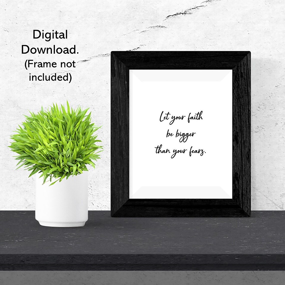 let your faith be bigger than your fear wall art let your faith be bigger than your fear wall art