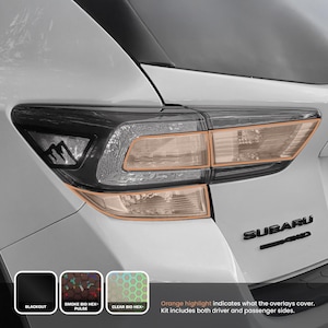 Taillight Tint Overlay Kit (3 Finishes Available) ( Multiple Kit Options ) [ Fits 2018 - 2023 Crosstrek / 2017 - 2023 Impreza Models ]