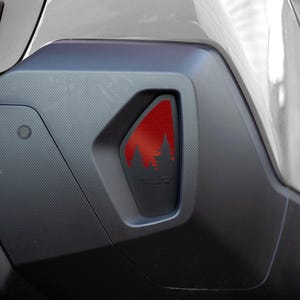 Forest Rear Reflector Overlays - Fits 2024 + Crosstrek Wilderness Only - Matte Black Pre-cut Vinyl