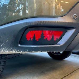 Forest Rear Reflector Overlays - Fits 2019 - 2024 Forester / 2022- 2025 Forester Wilderness Only - Matte Black Pre-cut Vinyl