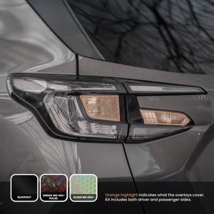 Taillight Tint Overlay Kit (3 Finishes Available) [ Fits 2024 + Crosstrek / Crosstrek Wilderness / Impreza Models ]