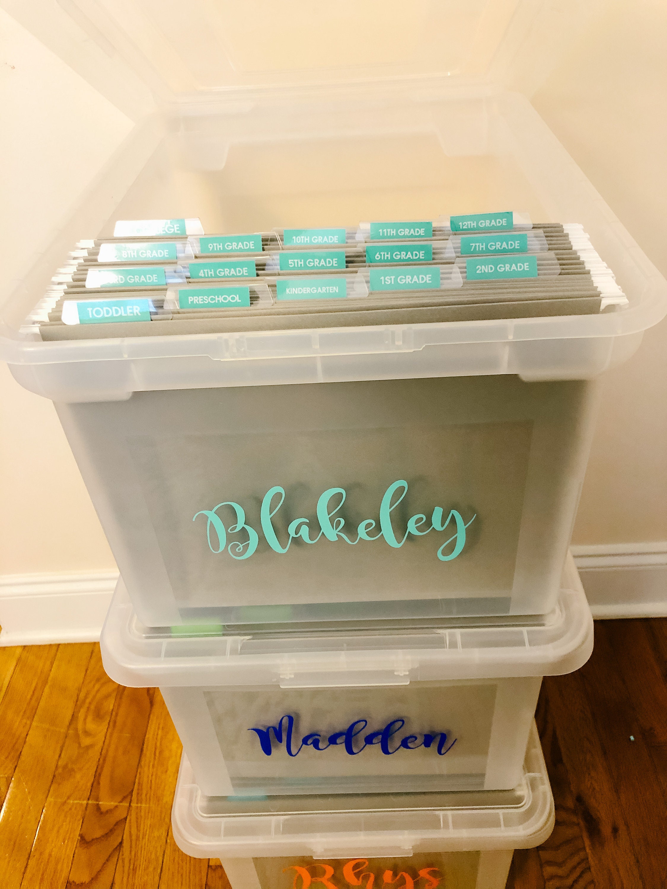 Kid's Memory Box Labels Etsy