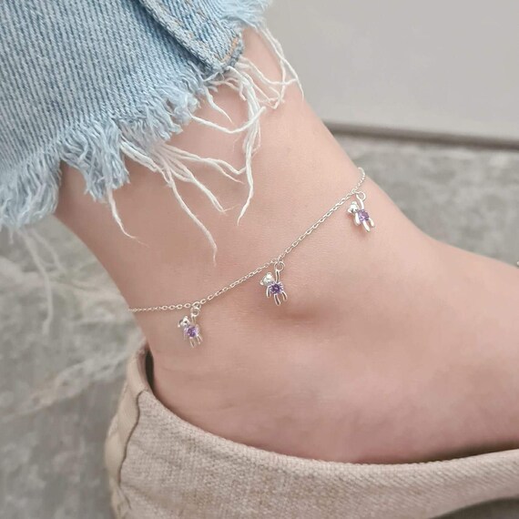 Teddy Bear Anklet New In Package 