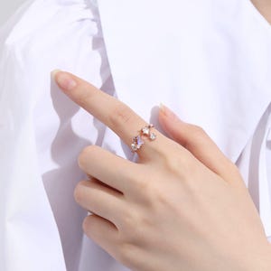 Aurora Byeol Ring 925 Silver, Star Ring, Iridescent Ring
