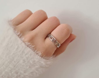 Calista Ring 925 Silver, Statement Ring, Basic Ring